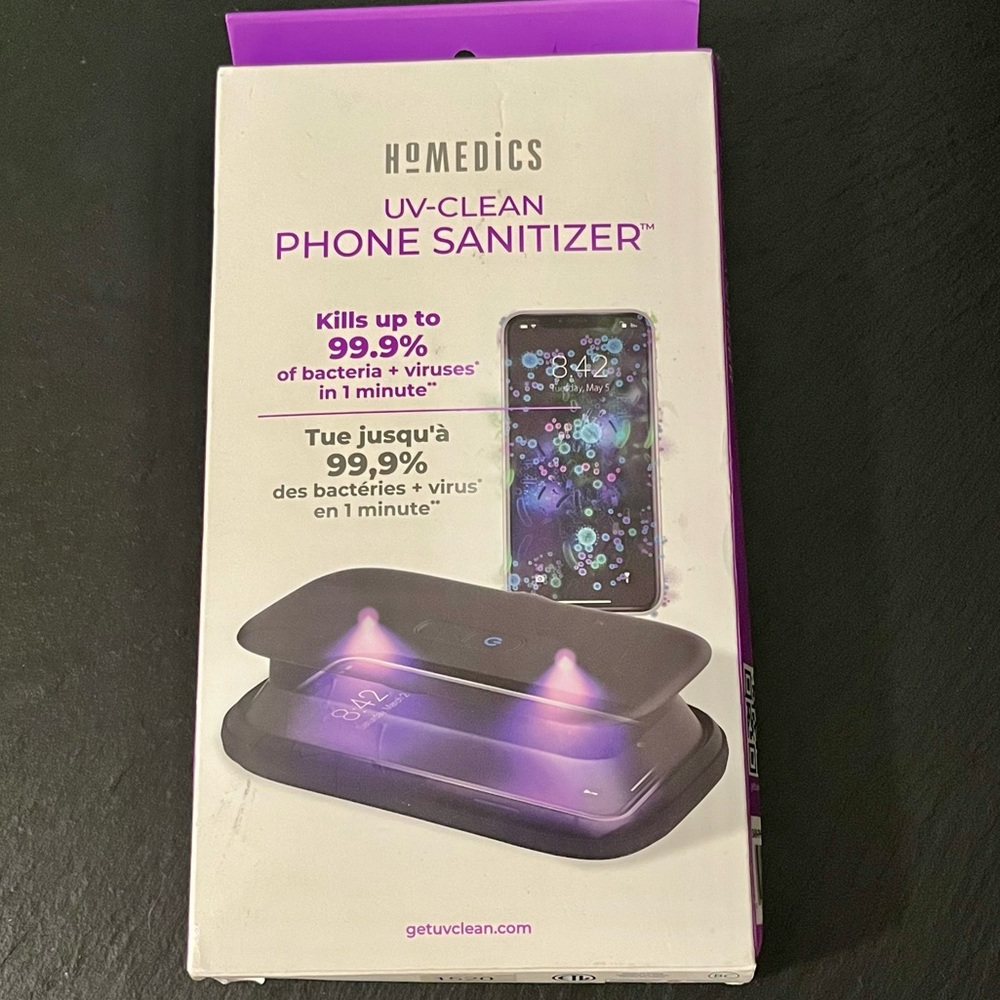Homedics UV-Clean Phone Sanitizer NWT